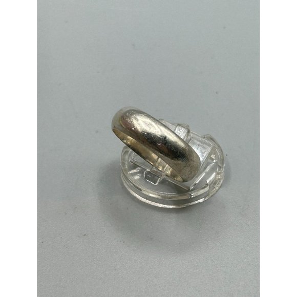Solid Sterling Silver Band Ring Plain No Design Domed Size 11 Minimalist Ring - Picture 2 of 8